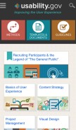 How usability.gov looks like on a mobile device such as an iPhone.