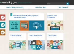 How usability.gov looks like on a tablet such as an iPad.