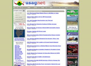 How usagnet.com looks like on a tablet such as an iPad.