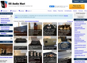How usaudiomart.com looks like on a tablet such as an iPad.