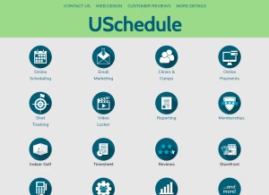How uschedule.com looks like on a tablet such as an iPad.