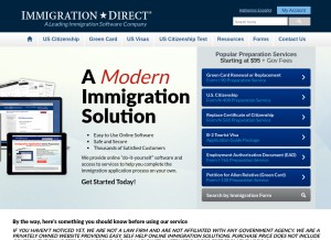 How uscitizenship.info looks like on a tablet such as an iPad.