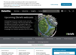 How usdbriefs.com looks like on a tablet such as an iPad.