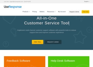 How useresponse.com looks like on a tablet such as an iPad.