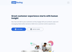 How usertesting.com looks like on a tablet such as an iPad.