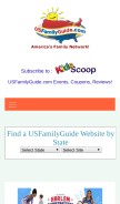 How usfamilyguide.com looks like on a mobile device such as an iPhone.