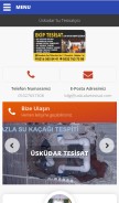 How uskudartesisat.com looks like on a mobile device such as an iPhone.