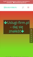 How uslugi-firm.pl looks like on a mobile device such as an iPhone.