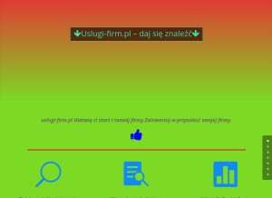 How uslugi-firm.pl looks like on a tablet such as an iPad.