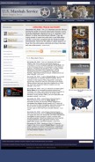 How usmarshals.gov looks like on a mobile device such as an iPhone.