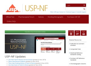 How uspnf.com looks like on a tablet such as an iPad.