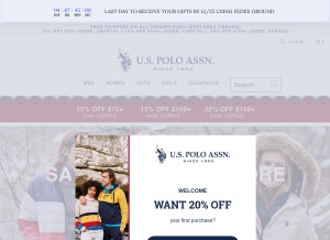 How uspoloassn.com looks like on a tablet such as an iPad.