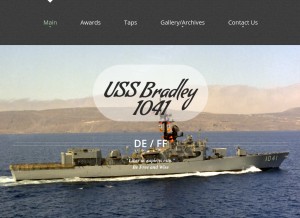 How ussbradley.com looks like on a tablet such as an iPad.
