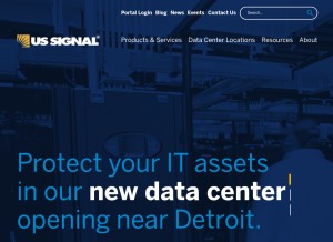 How ussignal.com looks like on a tablet such as an iPad.