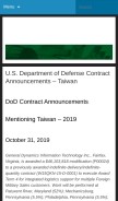 How ustaiwandefense.com looks like on a mobile device such as an iPhone.