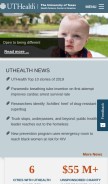 How uth.edu looks like on a mobile device such as an iPhone.