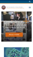 How utsystem.edu looks like on a mobile device such as an iPhone.