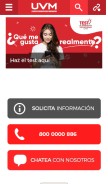 How uvm.mx looks like on a mobile device such as an iPhone.