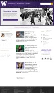 How uwb.edu looks like on a mobile device such as an iPhone.