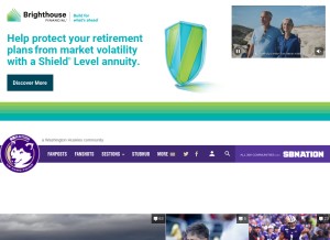 How uwdawgpound.com looks like on a tablet such as an iPad.