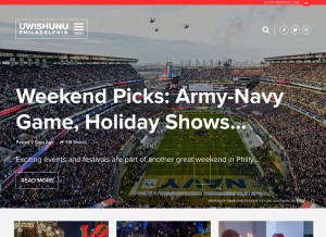 How uwishunu.com looks like on a tablet such as an iPad.