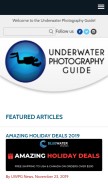 How uwphotographyguide.com looks like on a mobile device such as an iPhone.