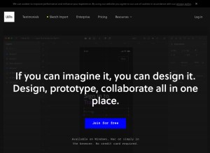 How uxpin.com looks like on a tablet such as an iPad.