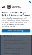 How va.gov looks like on a mobile device such as an iPhone.