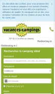 How vacances-campings.fr looks like on a mobile device such as an iPhone.