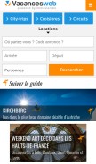 How vacancesweb.be looks like on a mobile device such as an iPhone.