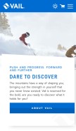 How vail.com looks like on a mobile device such as an iPhone.