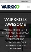 How vairkko.com looks like on a mobile device such as an iPhone.