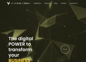 How vajraglobal.com looks like on a tablet such as an iPad.