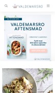 How valdemarsro.dk looks like on a mobile device such as an iPhone.