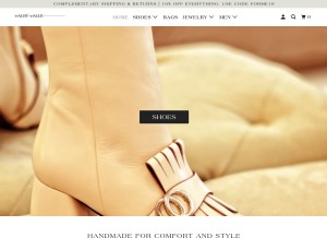 How valdivalle.com looks like on a tablet such as an iPad.