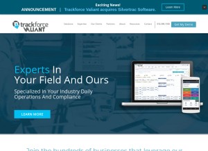 How valiant.com looks like on a tablet such as an iPad.