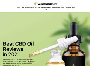 How validcbdoil.com looks like on a tablet such as an iPad.
