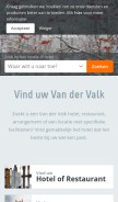 How valk.com looks like on a mobile device such as an iPhone.