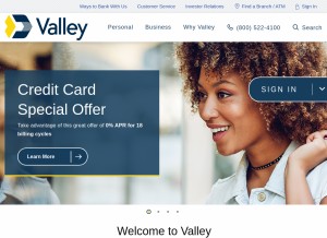 How valley.com looks like on a tablet such as an iPad.