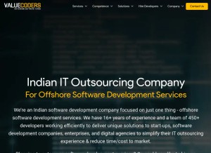 How valuecoders.com looks like on a tablet such as an iPad.