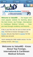How valuemd.com looks like on a mobile device such as an iPhone.