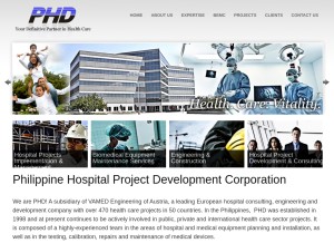 How vamedphd.com looks like on a tablet such as an iPad.