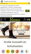 How vamos-schuhe.de looks like on a mobile device such as an iPhone.