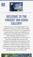 How vangoghgallery.com looks like on a mobile device such as an iPhone.