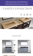 How vanityconnection.com looks like on a mobile device such as an iPhone.