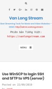 How vanlong.stream looks like on a mobile device such as an iPhone.
