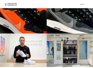 How vanrunco.com looks like on a tablet such as an iPad.