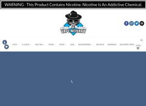 How vape-abudhabi.com looks like on a tablet such as an iPad.