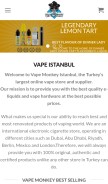 How vape-istanbul.com looks like on a mobile device such as an iPhone.