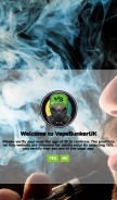 How vapebunkeruk.com looks like on a mobile device such as an iPhone.